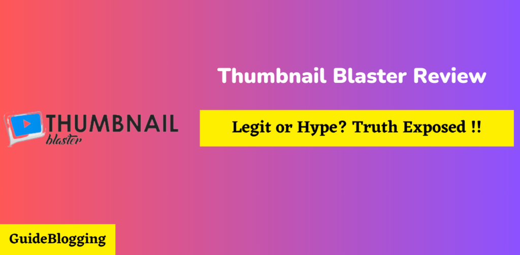 Thumbnail Blaster Review